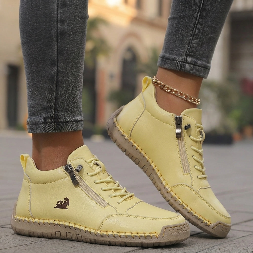 Flora™ | Chic Orthopaedic Shoes with Zip