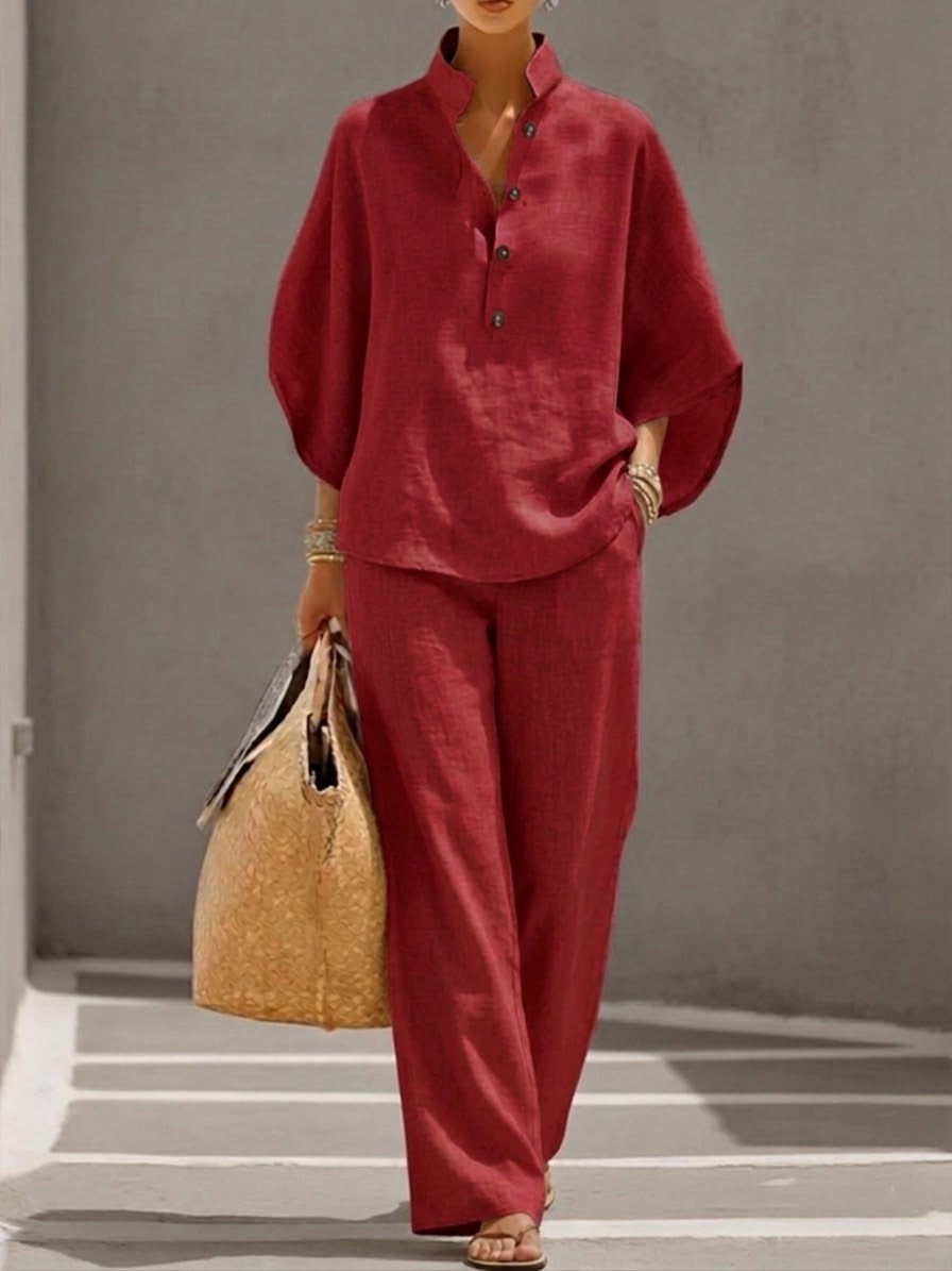 Mariel™ | Chic Linen Two-Piece Set for Effortless Elegance