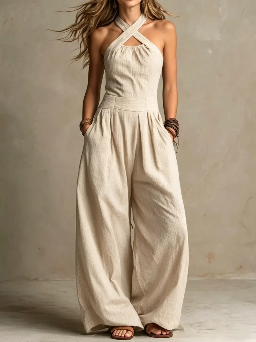 Bianca™ | Chic Linen-Cotton Jumpsuit