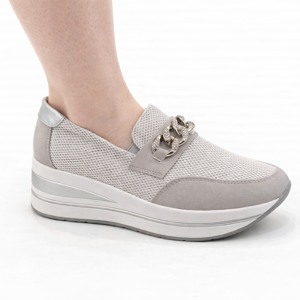 Lila™ | Luxe Moccasin Wedge for Comfort