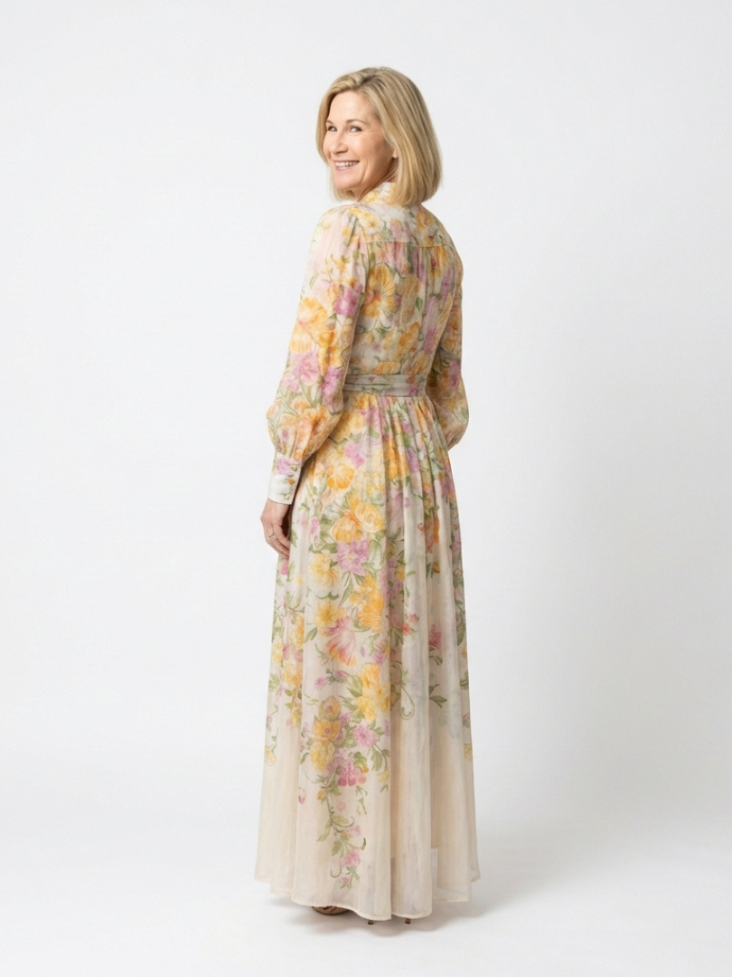 Cressida™ | Ethereal Maxi Dress in Floral Design