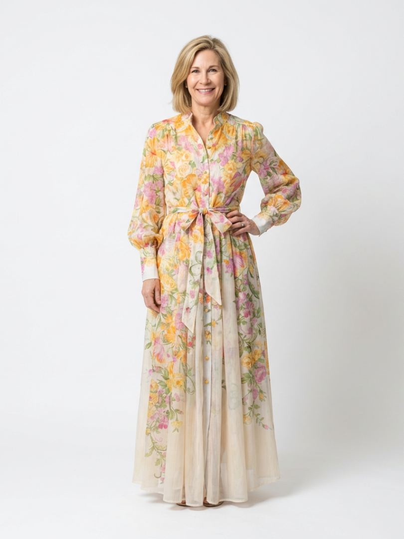 Cressida™ | Ethereal Maxi Dress in Floral Design