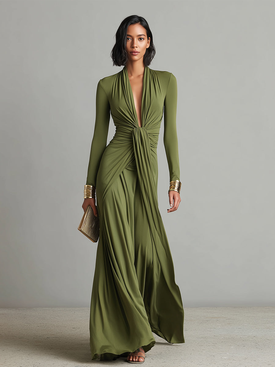 Olivia™ | Luxurious Silk Maxi Dress