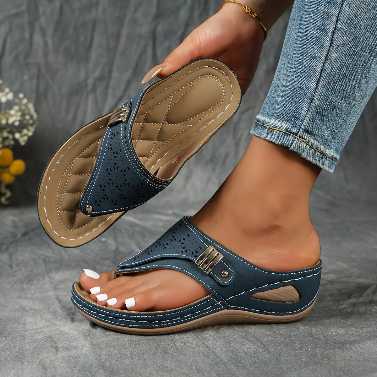 Elena™ | Stylish Wedge Sandals for Effortless Chic