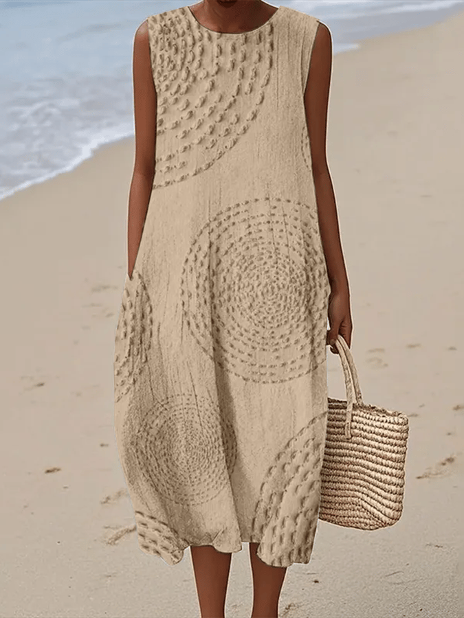 Isabella™ | Chic Printed Sleeveless Dress for Effortless Style