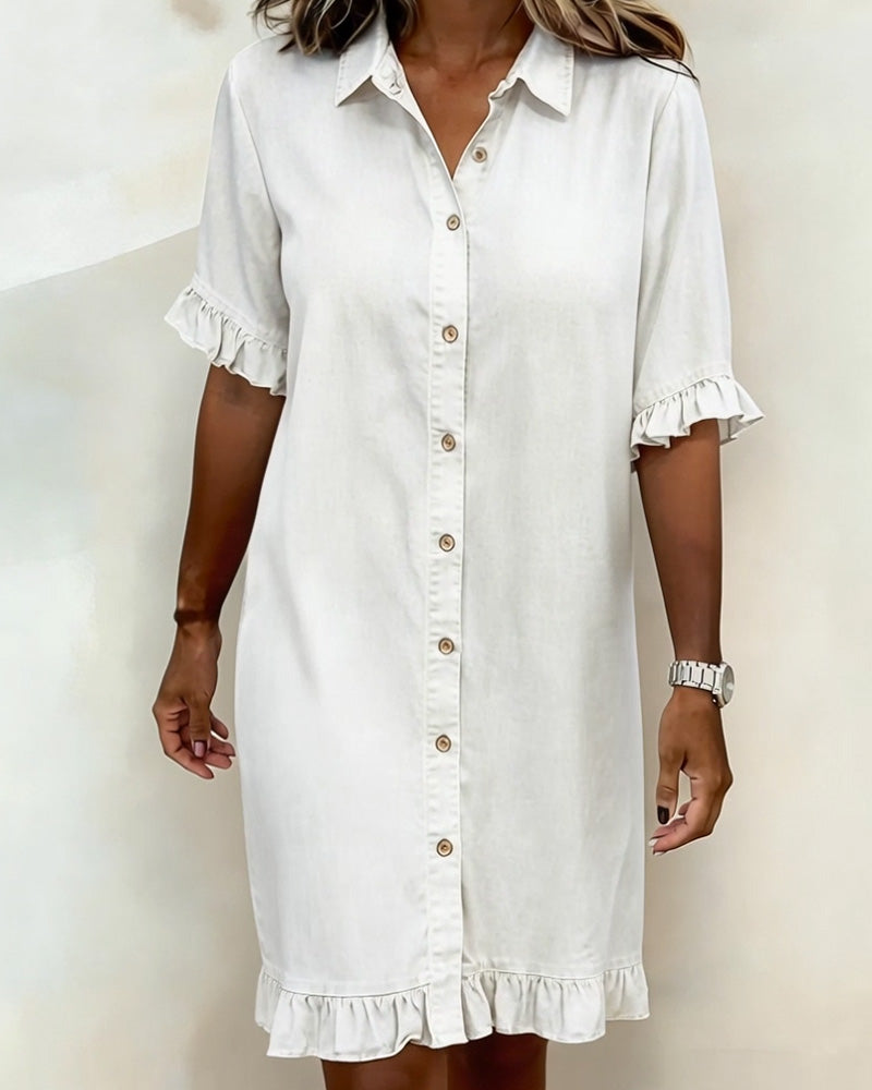 Lila™ | Flattering Denim Dress
