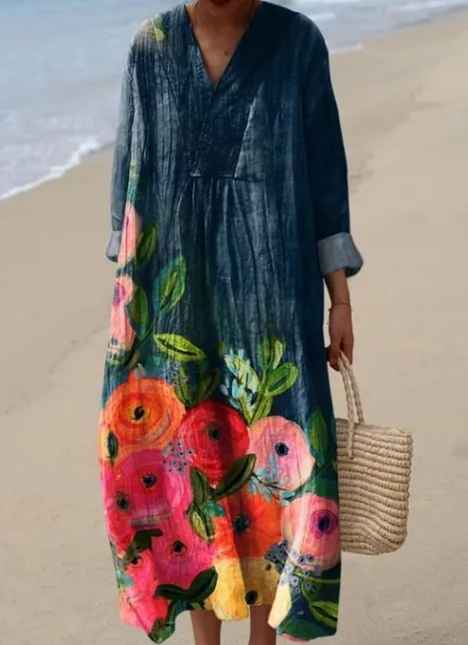 Lila™ | Chic Geometric Vintage Dress