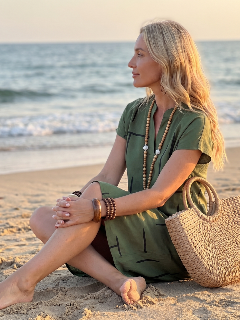 Georgina™ | Chic Abstract Print Dress for Effortless Style