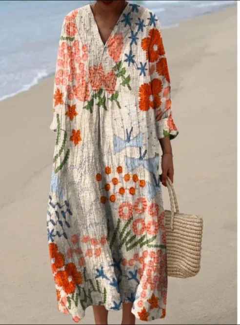 Lila™ | Chic Geometric Vintage Dress