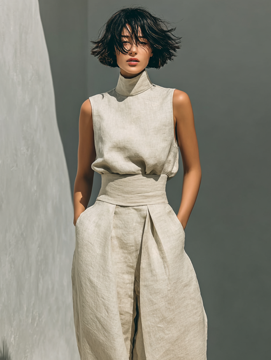 Isabella™ | Chic Linen Ensemble for Serenity
