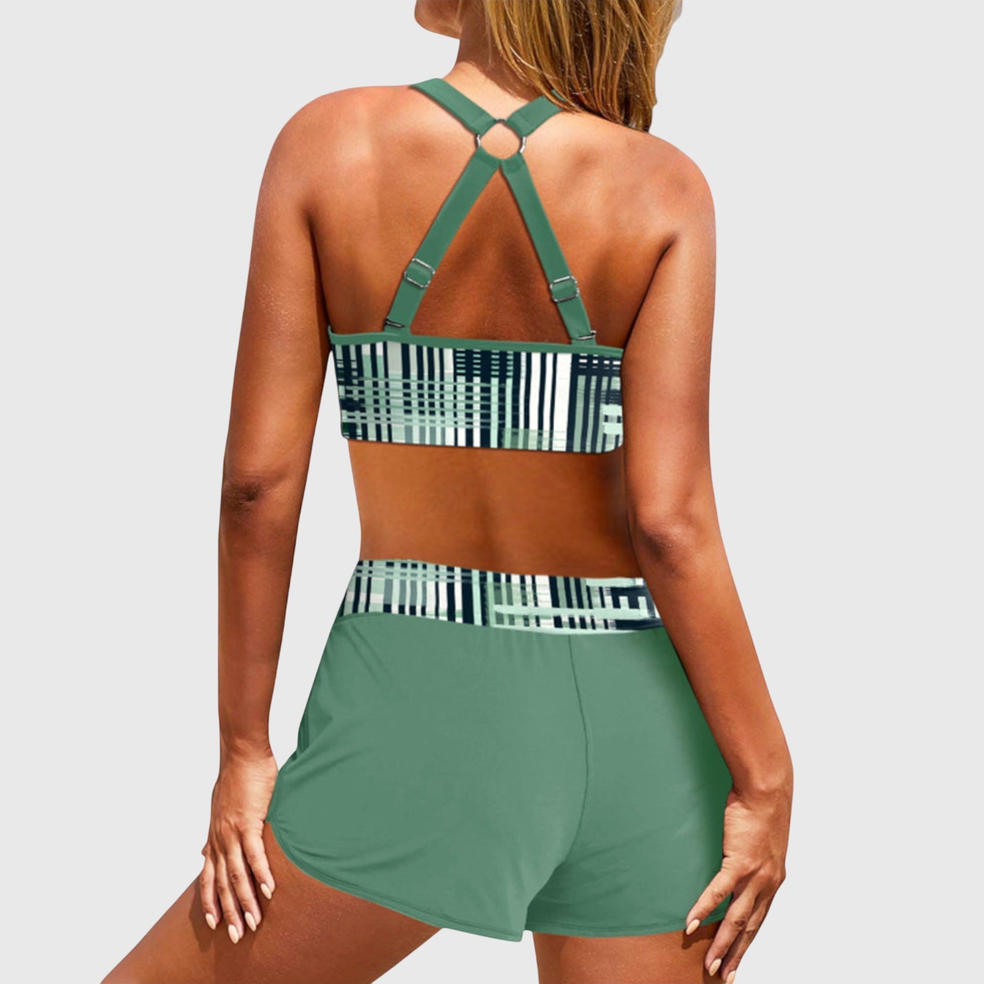 Janelle™ | High-Waisted Ribbed Bikini for Effortless Elegance