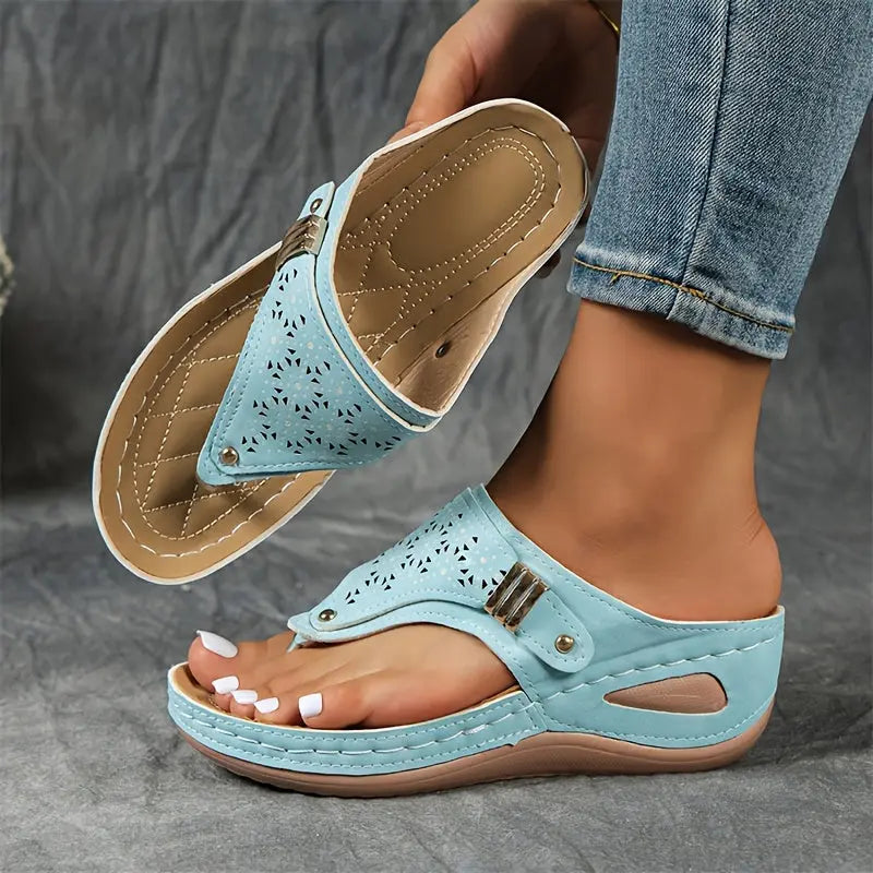 Elena™ | Stylish Wedge Sandals for Effortless Chic