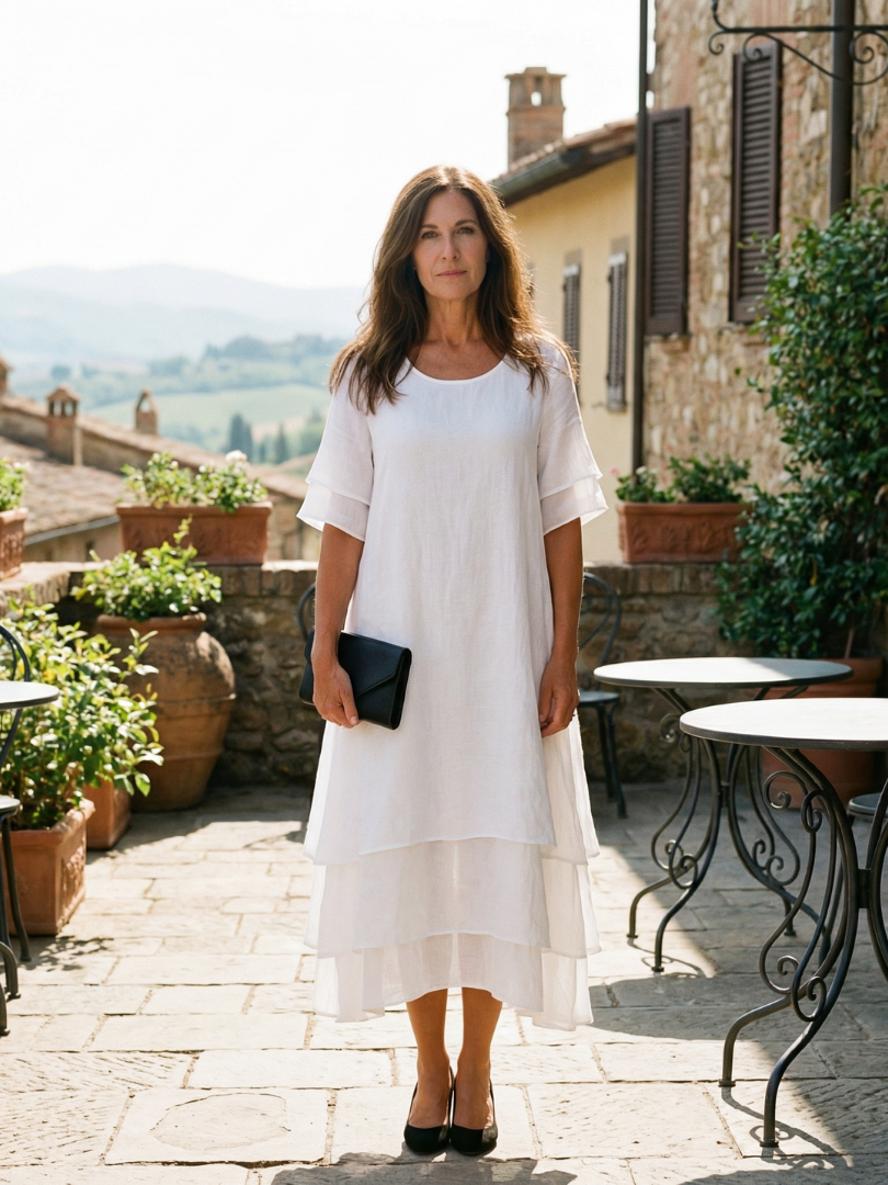 Lucia™ | Flowing Layered Dress for Effortless Elegance
