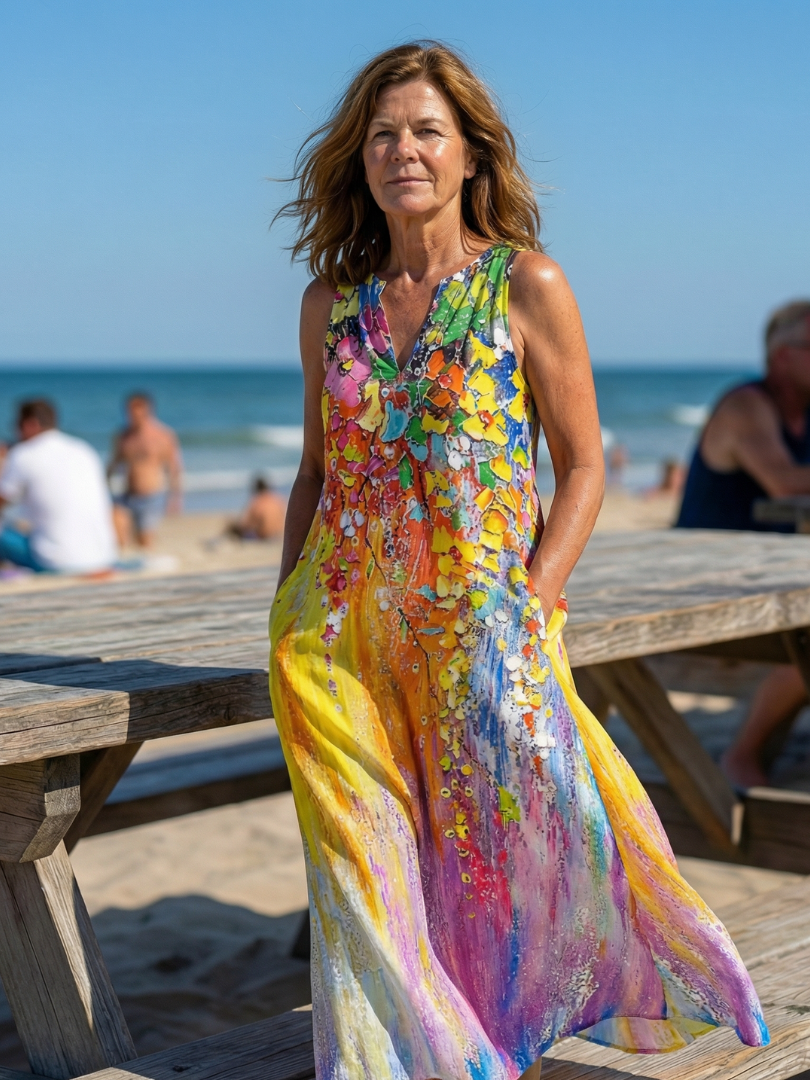 Alina | Open Air Maxi Dress