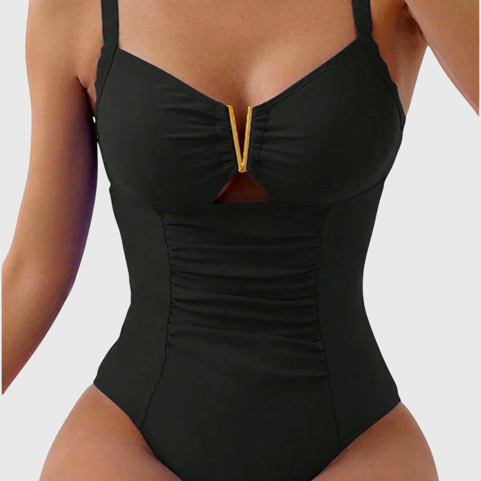 Cinzia™ | Chic V-Neck Swimsuit for Confidence