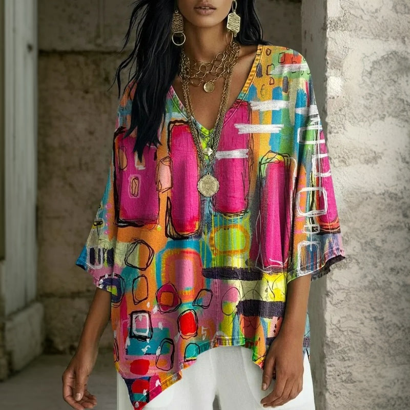 Lila™ | Timeless Cotton Vintage Blouse