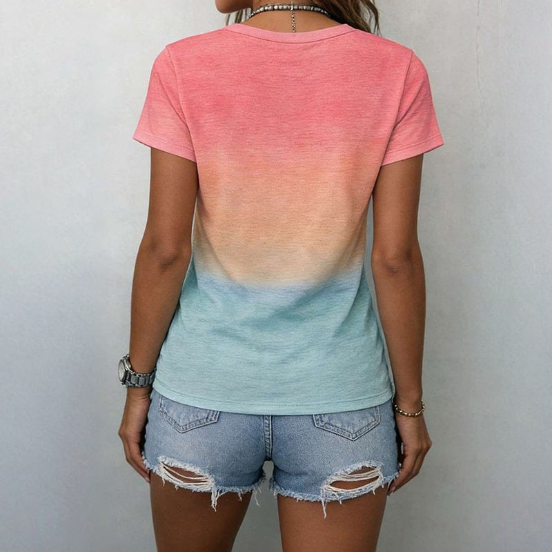 Lila™ | Chic Gradient Casual Tee