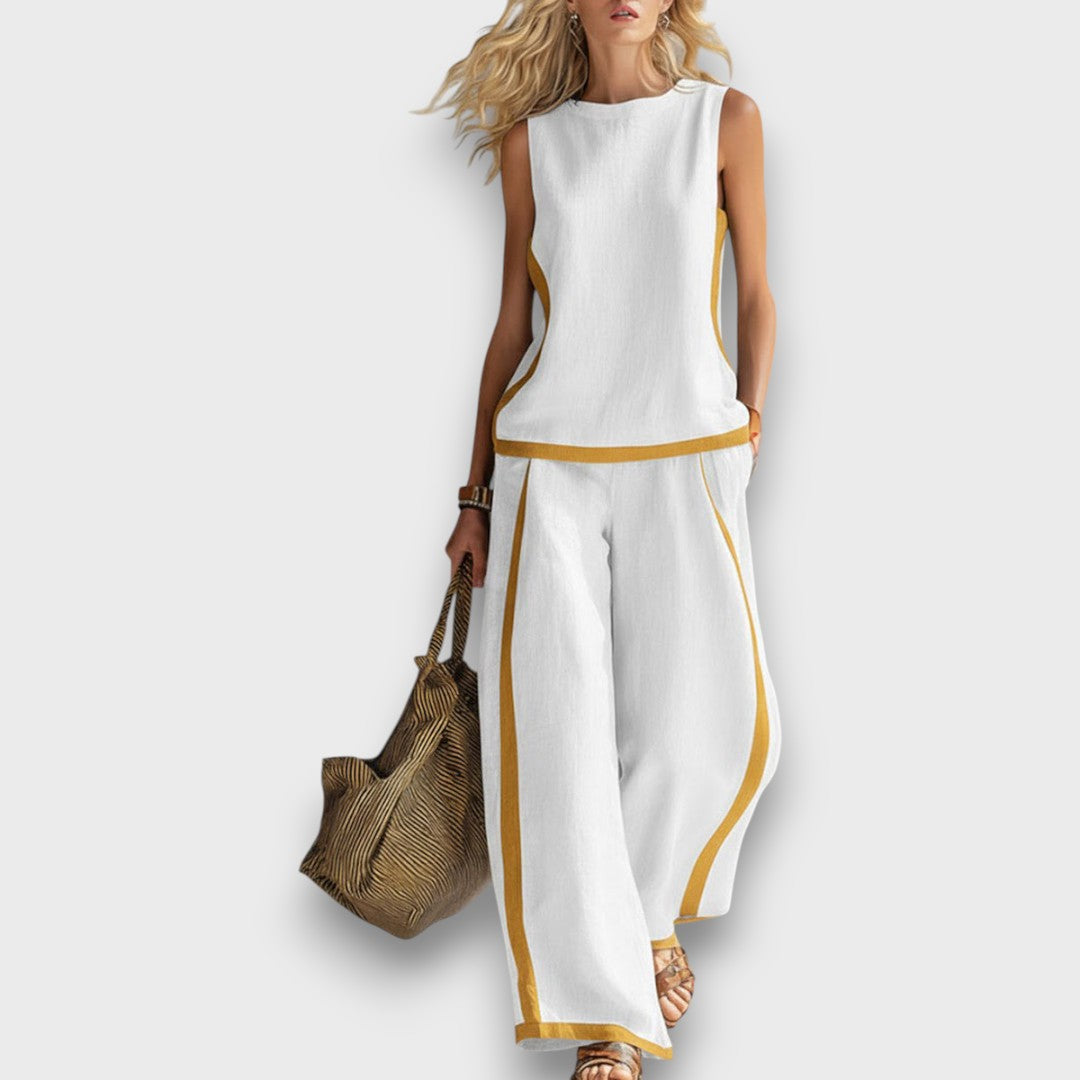 Lila™ | Chic Two-Piece Linen Ensemble for Effortless Style