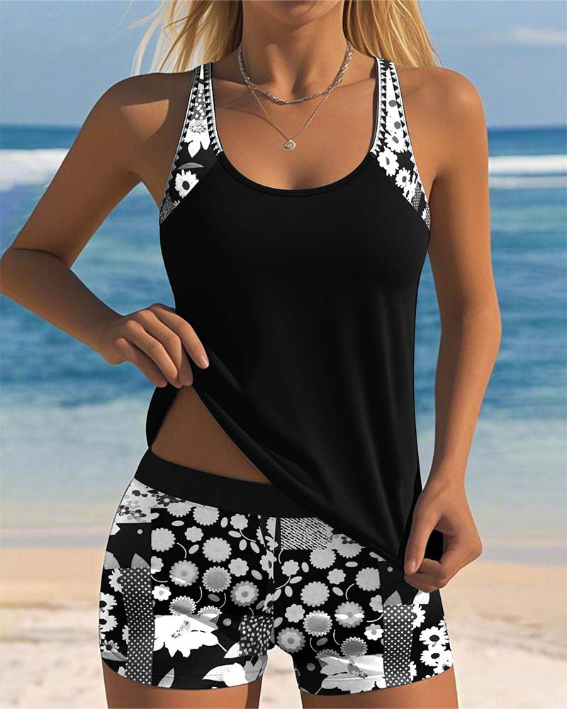 Sabrina™ | Floral Two-Piece Swimsuit for Effortless Elegance