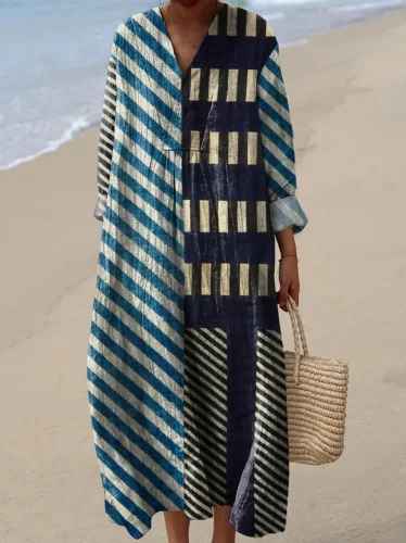 Lila™ | Chic Geometric Vintage Dress