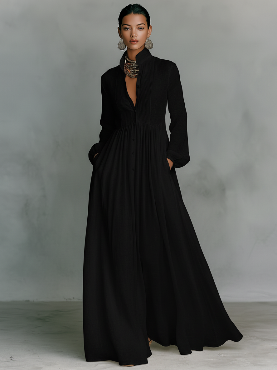 Isabella™ | Chic Linen Maxi Dress for Effortless Elegance