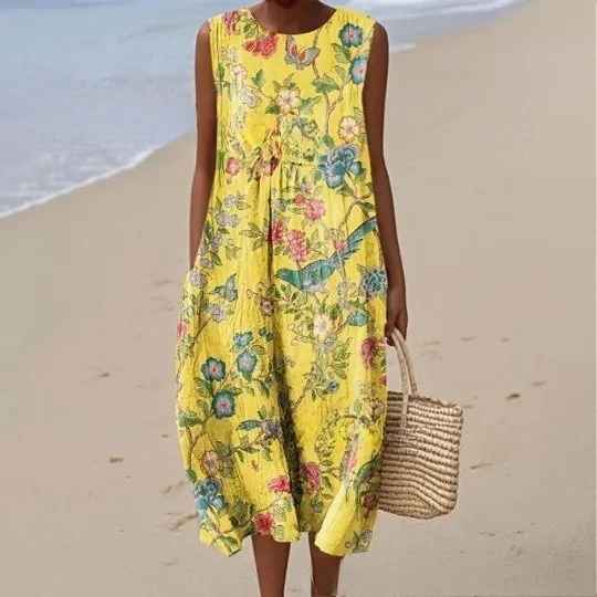 Megan™ | Vintage Summer Dress for Effortless Charm