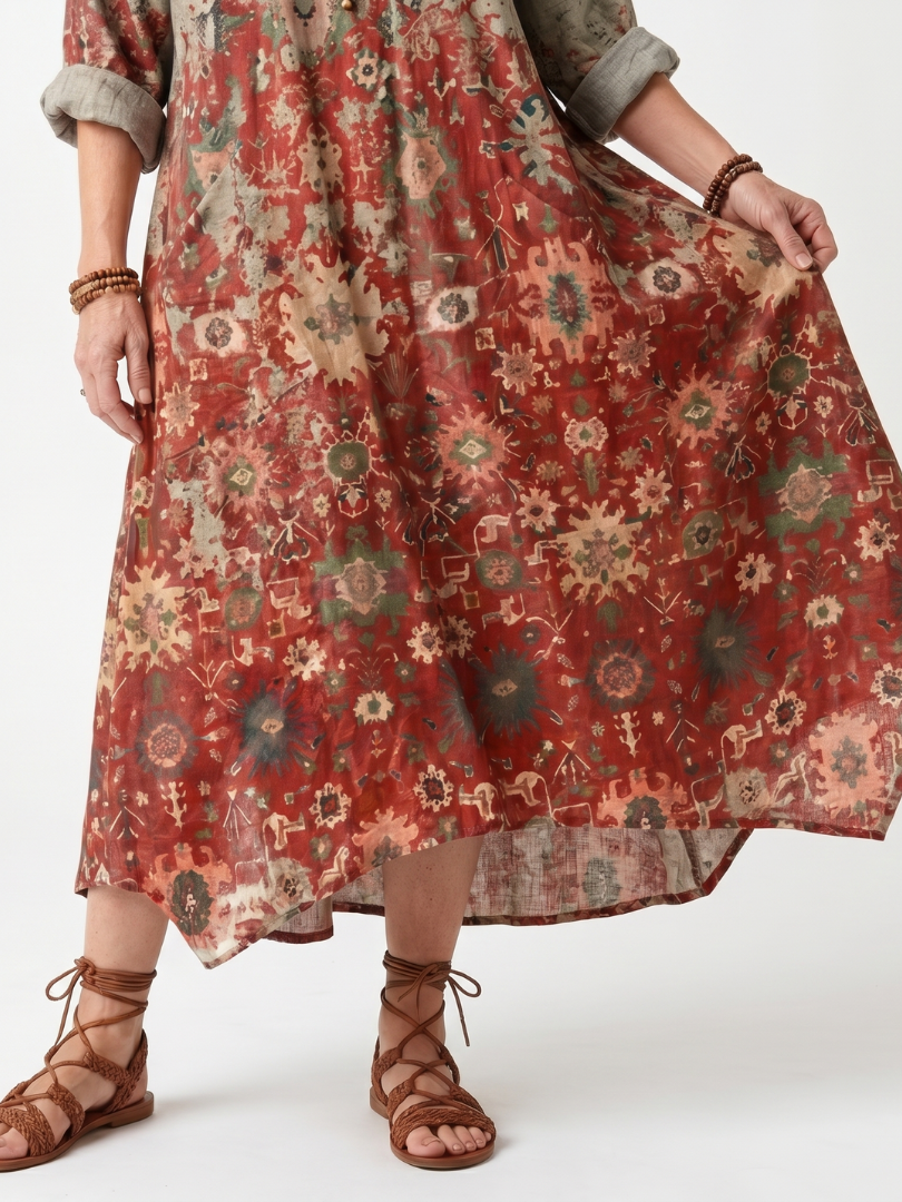 Sienna™ | Chic Pocketed Midi Dress for Effortless Style