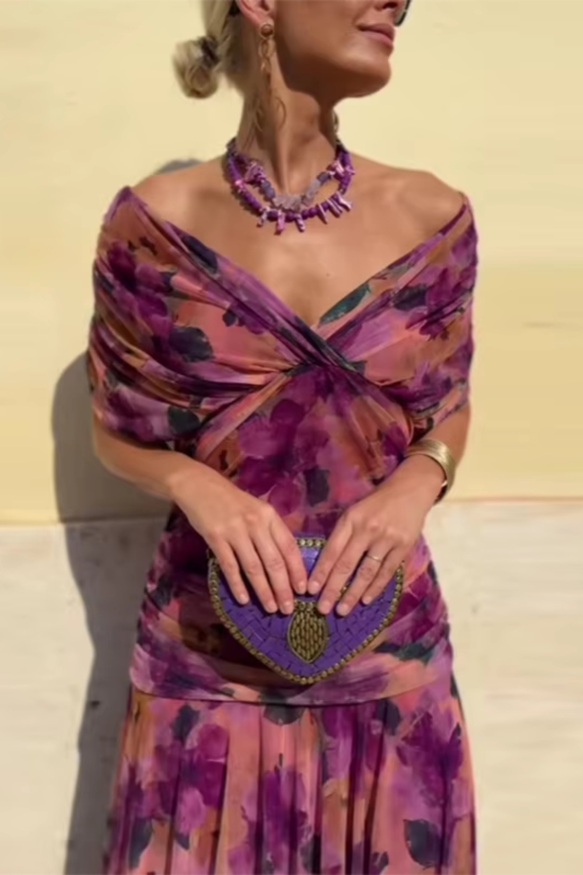 Louise™ | Graceful V-Neck Maxi Dress