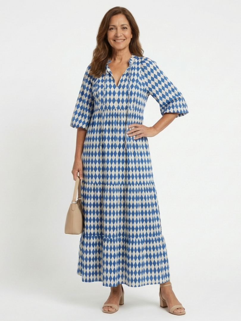 Elodie™ | Chic Tiered Dress in Luxe Fabric