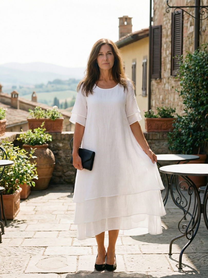 Lucia™ | Flowing Layered Dress for Effortless Elegance