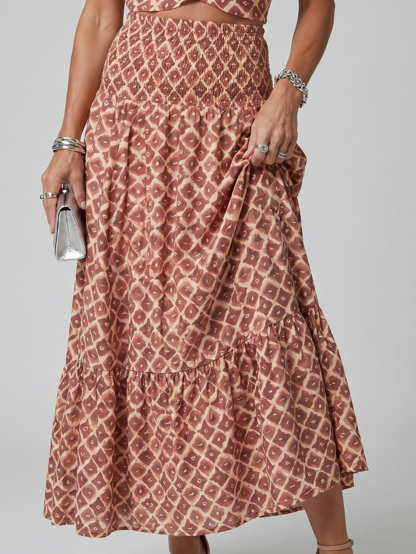 Verity™ | Chic Geometric Cutout Midi Dress