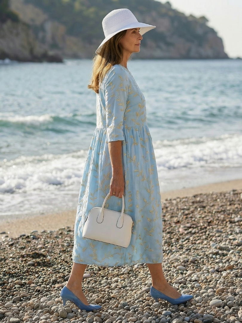 Lila™ | Breezy Cotton Garden Dress for Effortless Elegance