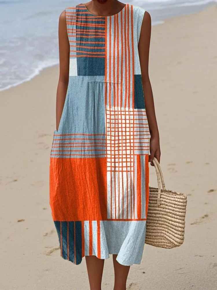 Clara™ | Chic Patchwork Dress for Effortless Style