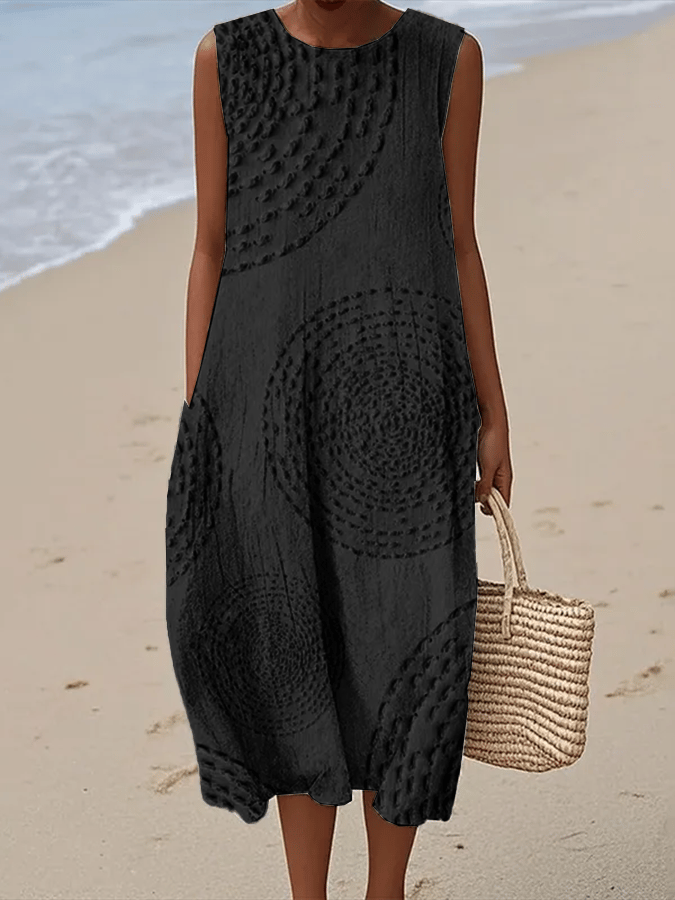 Isabella™ | Chic Printed Sleeveless Dress for Effortless Style