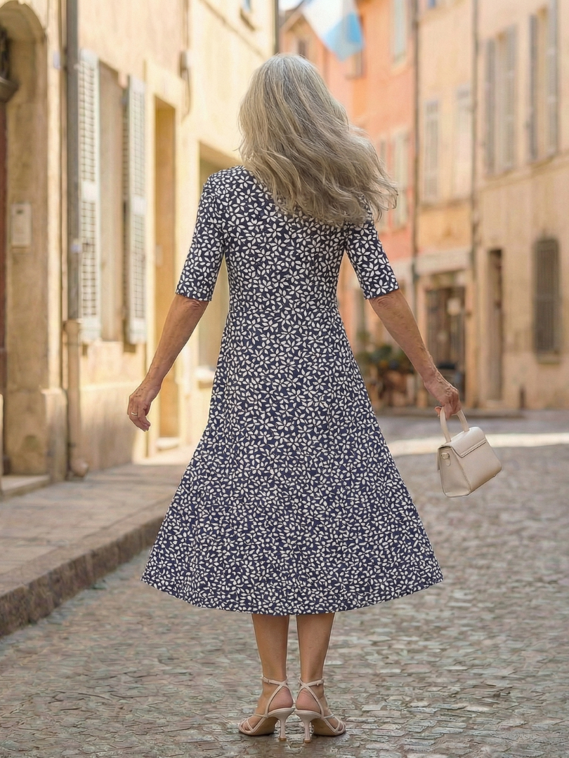 Isabella™ | Breezy Coastal Print Dress for Effortless Elegance