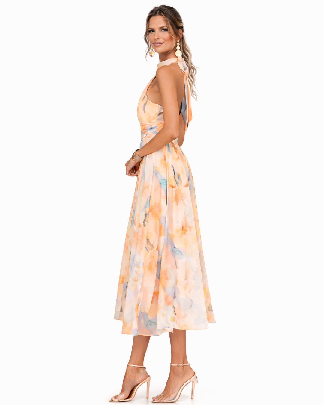 Celine - Maxi Dress with Halter Neckline