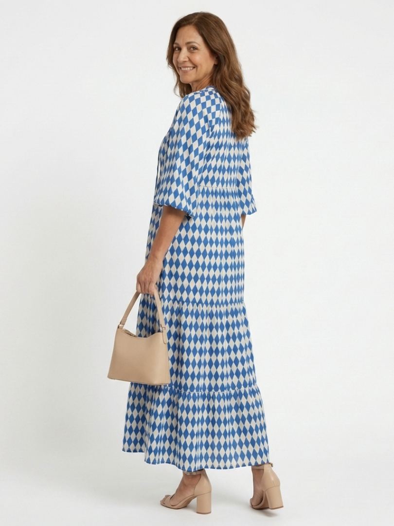Elodie™ | Chic Tiered Dress in Luxe Fabric
