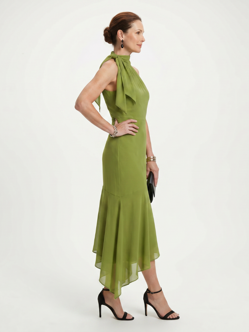 Winifred™ | Chic Draped Midi Dress for Effortless Elegance