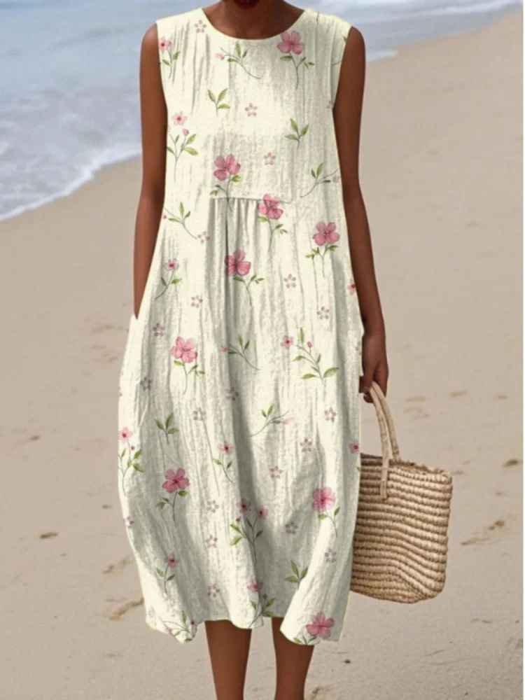 Isabella™ | Graceful Coral Floral Dress