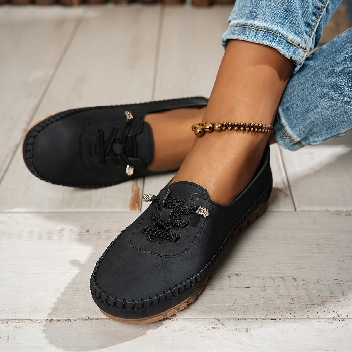 Lila™ | Flexible Leather Loafers for Effortless Style