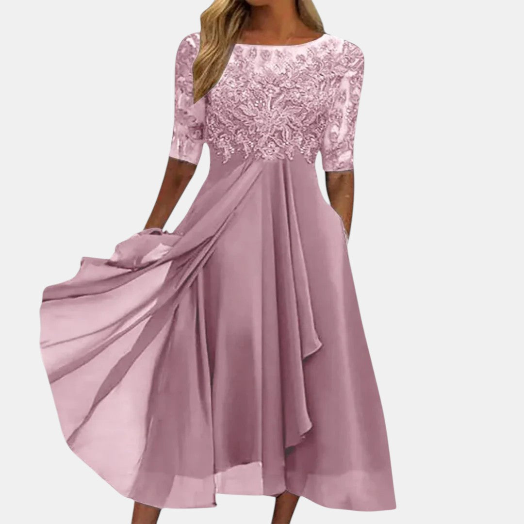 Elena - Elegant Lace Dress