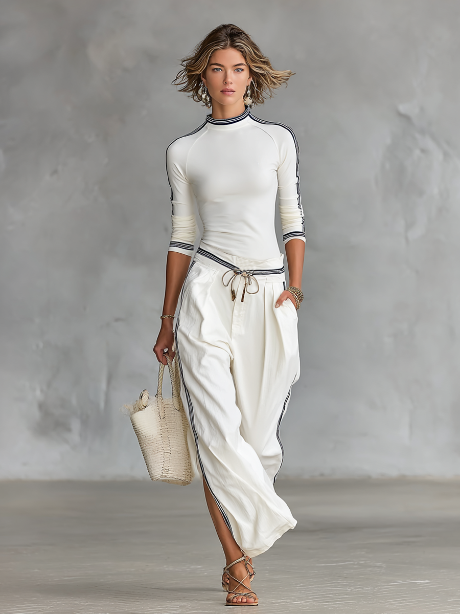 Lila™ | Chic Wide-Leg Joggers with Comfort