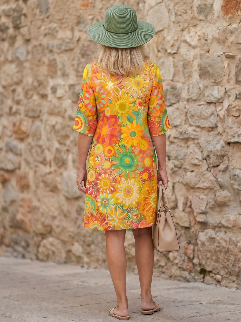 Lila™ | Chic Floral Print Dress for Effortless Elegance