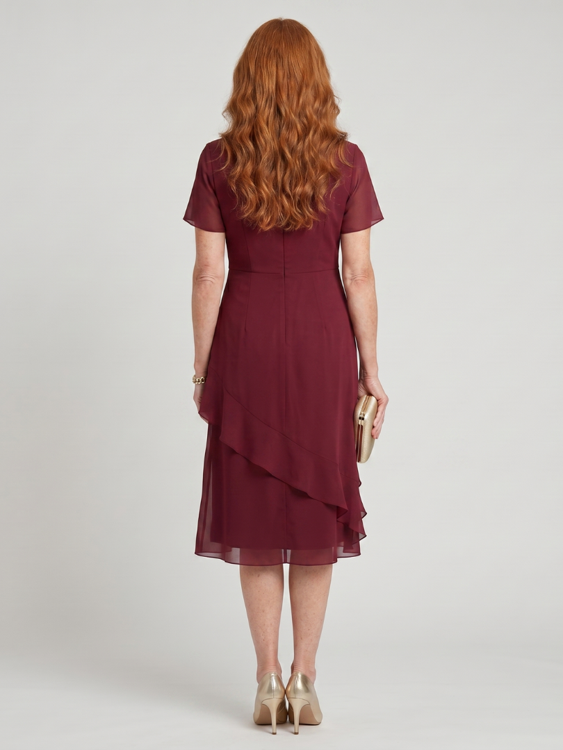 Elowen™ | Chic Midi Dress with Twisted Detail