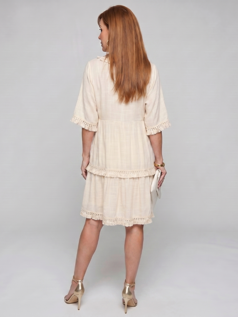 Delia™ | Chic Embroidered Mini Dress for Effortless Elegance