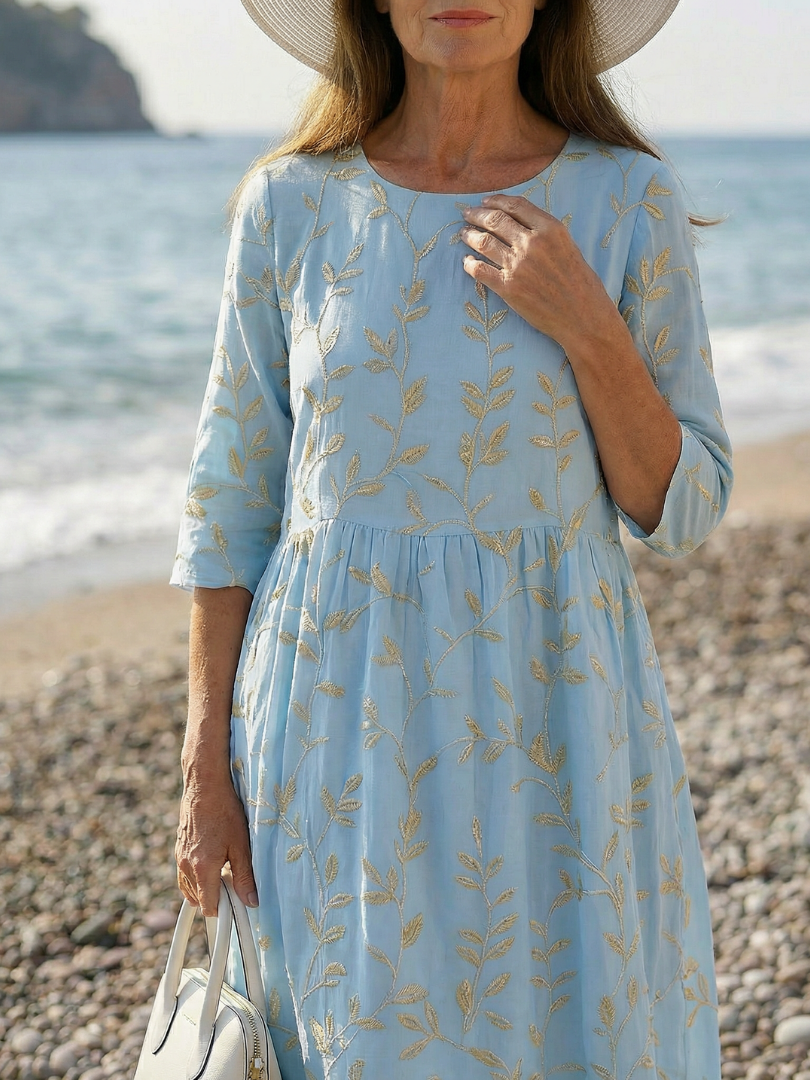 Lila™ | Breezy Cotton Garden Dress for Effortless Elegance