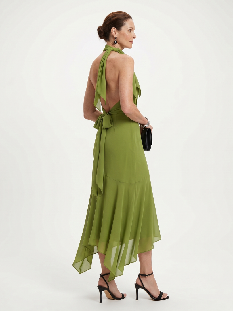 Winifred™ | Chic Draped Midi Dress for Effortless Elegance