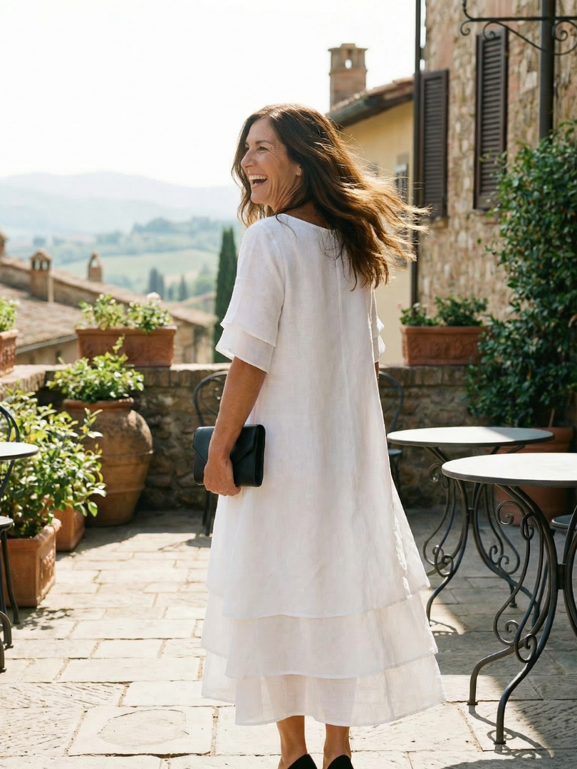 Lucia™ | Flowing Layered Dress for Effortless Elegance