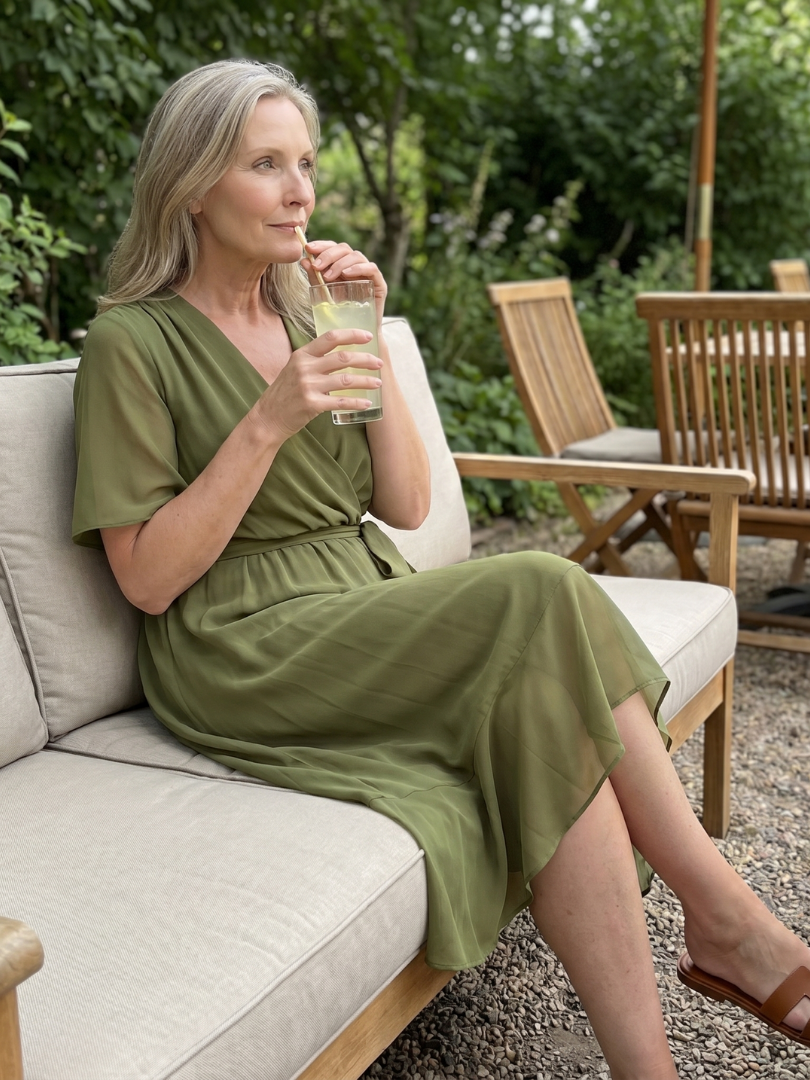Serena™ | Fluid Hem Midi Dress for Effortless Elegance