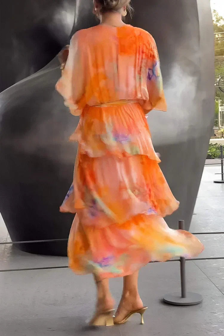 Lucia™ | Graceful Chiffon Dress